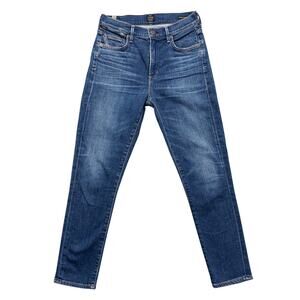 Citizens of Humanity Rocket Crop High Rise Skinny Jeans Dark Wash Denim 27